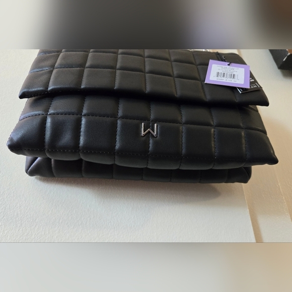 House of Want, Peta Cert. Vegan, Quilted Shoulder Hand Bag NWT - Picture 4 of 14